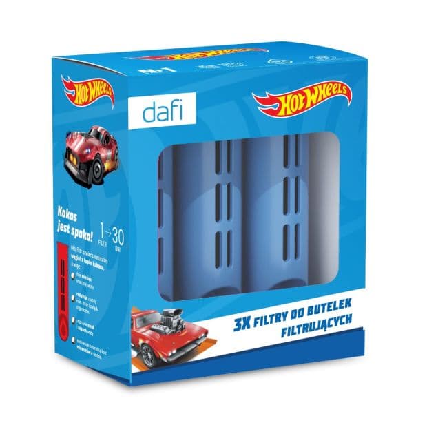 HOT WHEELS 3 filtri per bottiglia filtrante Dafi